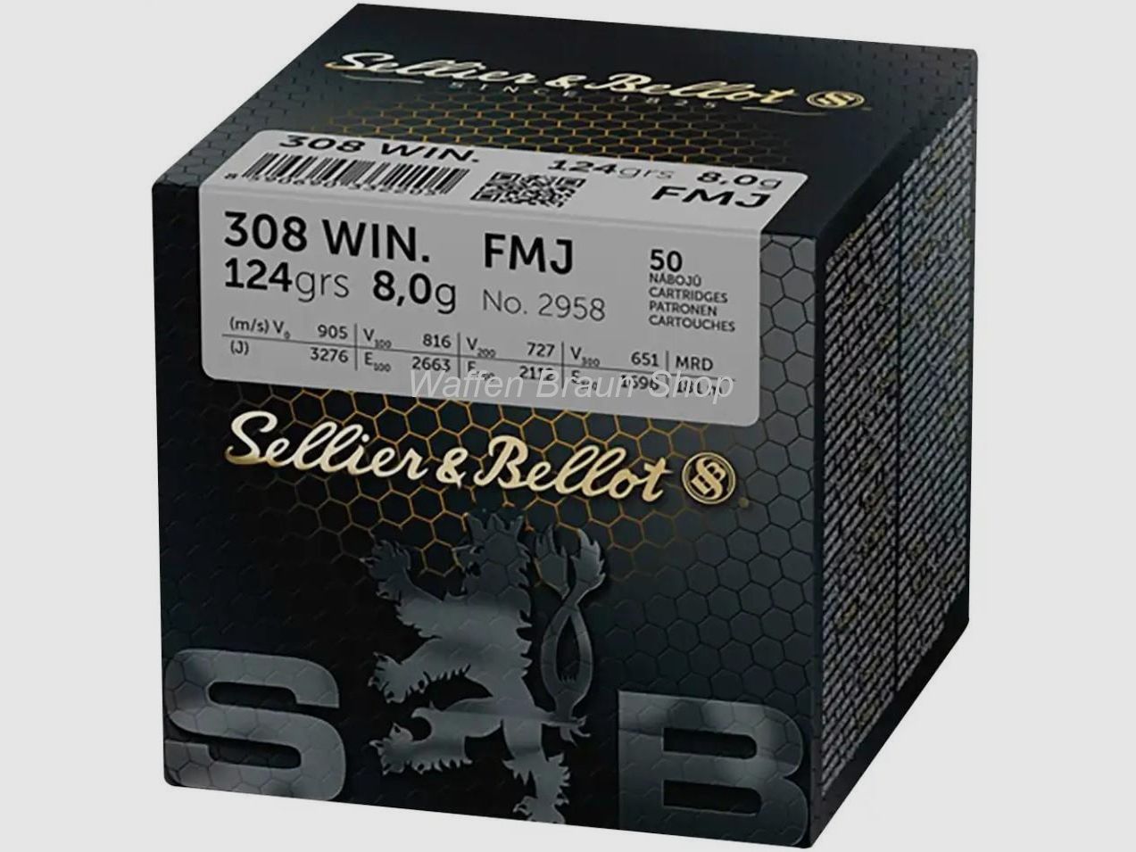 S&B 308 Win 124 grs