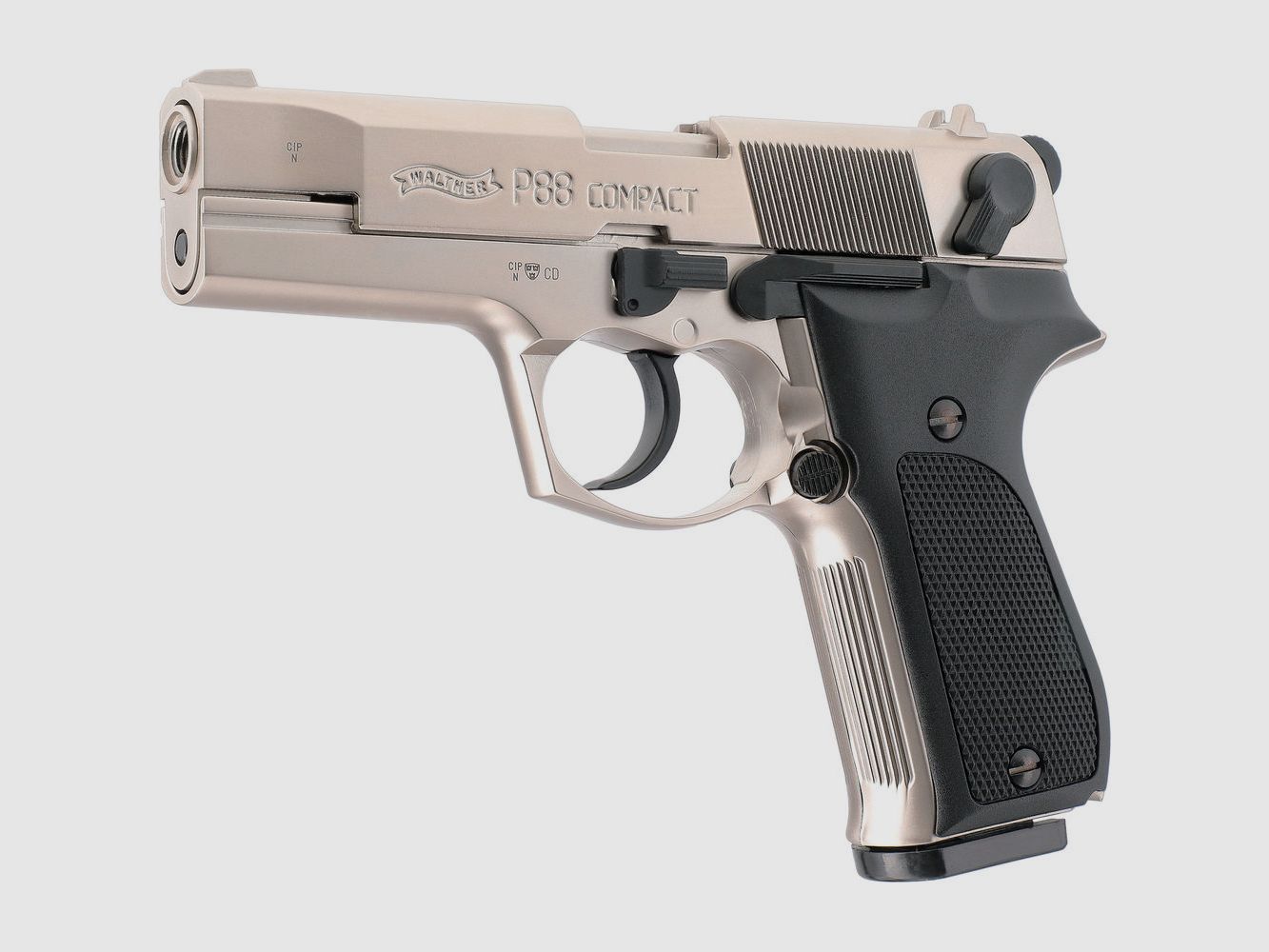 Walther P88 Schreckschusswaffe 9mm Metall-/Nickeloptik