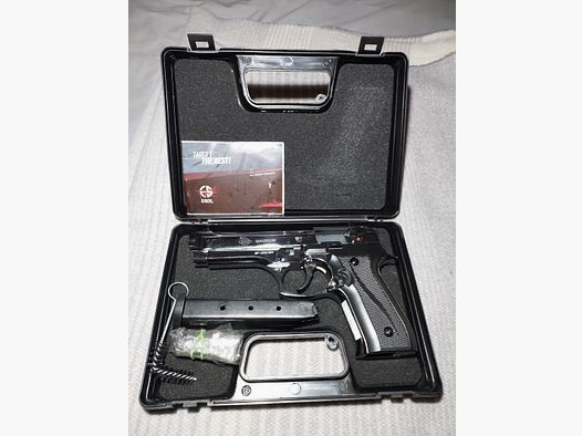 Ekol Firat Magnum pistolet de défense chromé cal. 9mm P.A.K. (PTB 973) comme neuf !