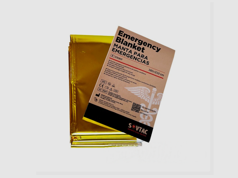 SVTAC Couverture thermique d’urgence or / argent