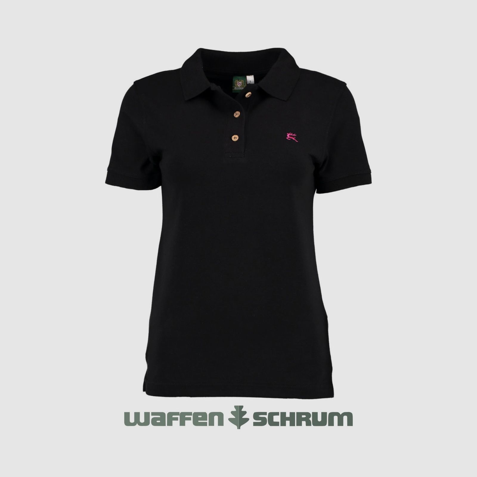 OS Trachten Poloshirt Hirsch-Stick