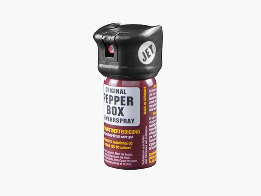 Pfefferspray Pepper Box klein 40ml Strahl, Flip-Top Kappe