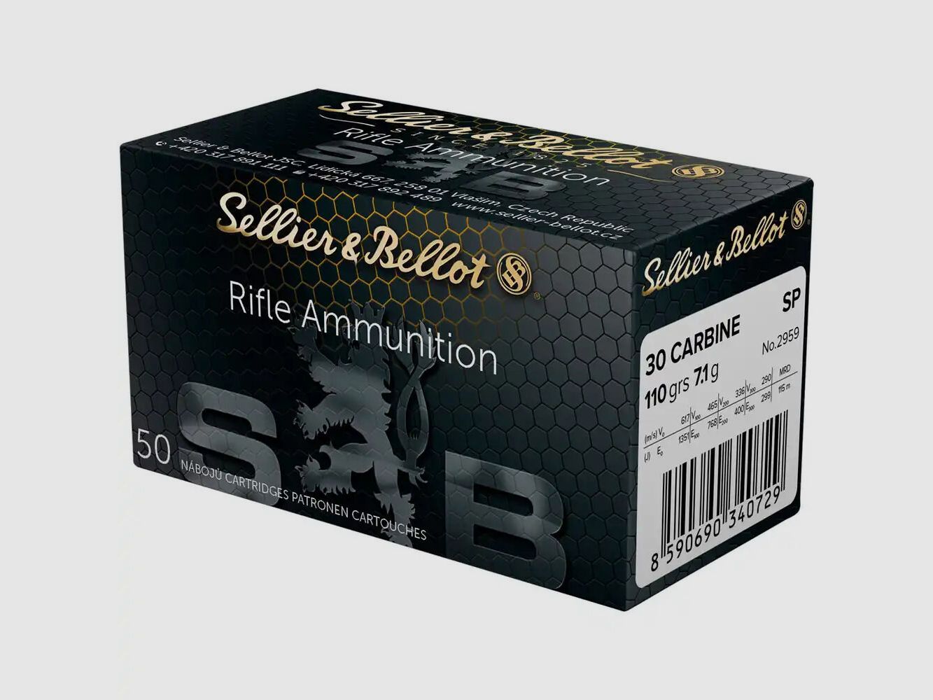 Sellier&Bellot SP 7,1g/110grs à50 .30 Carbine