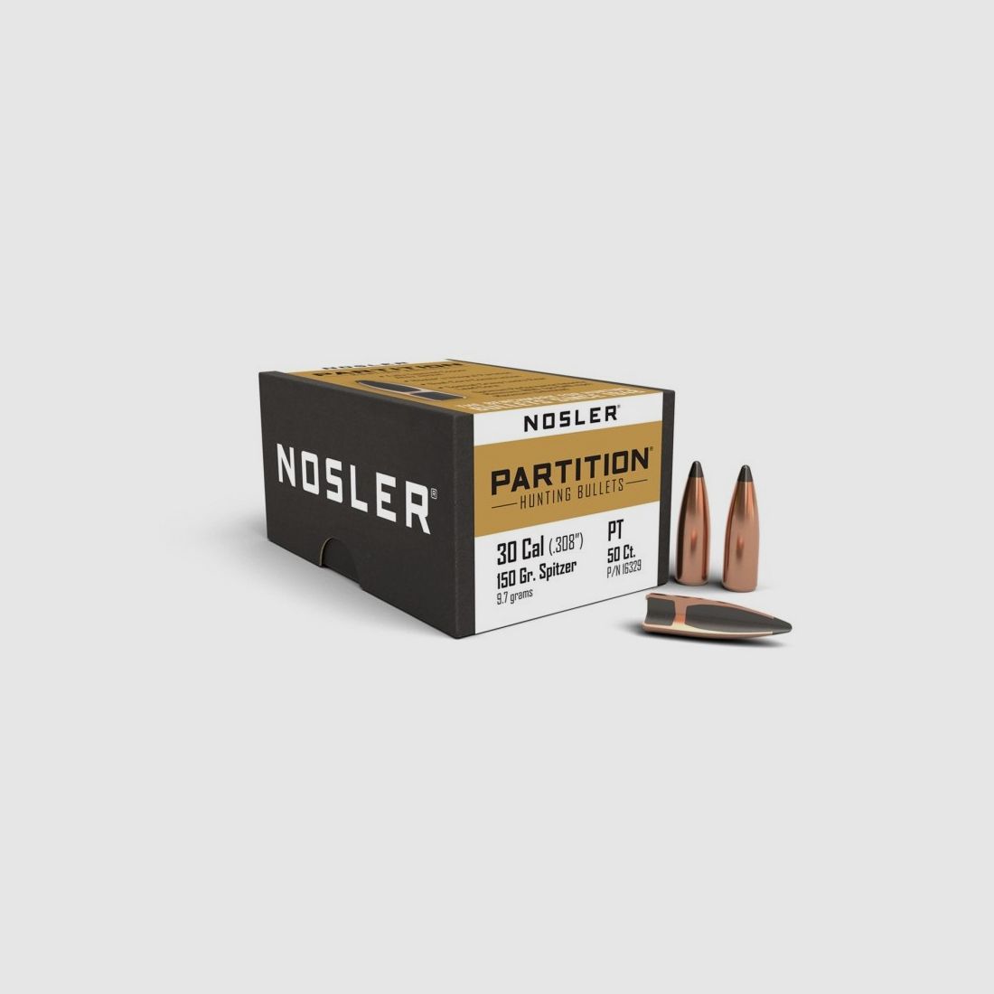 Kogels .30-150-Spitzer Nosler Partition Dia. 3, afbeelding 1 van 3