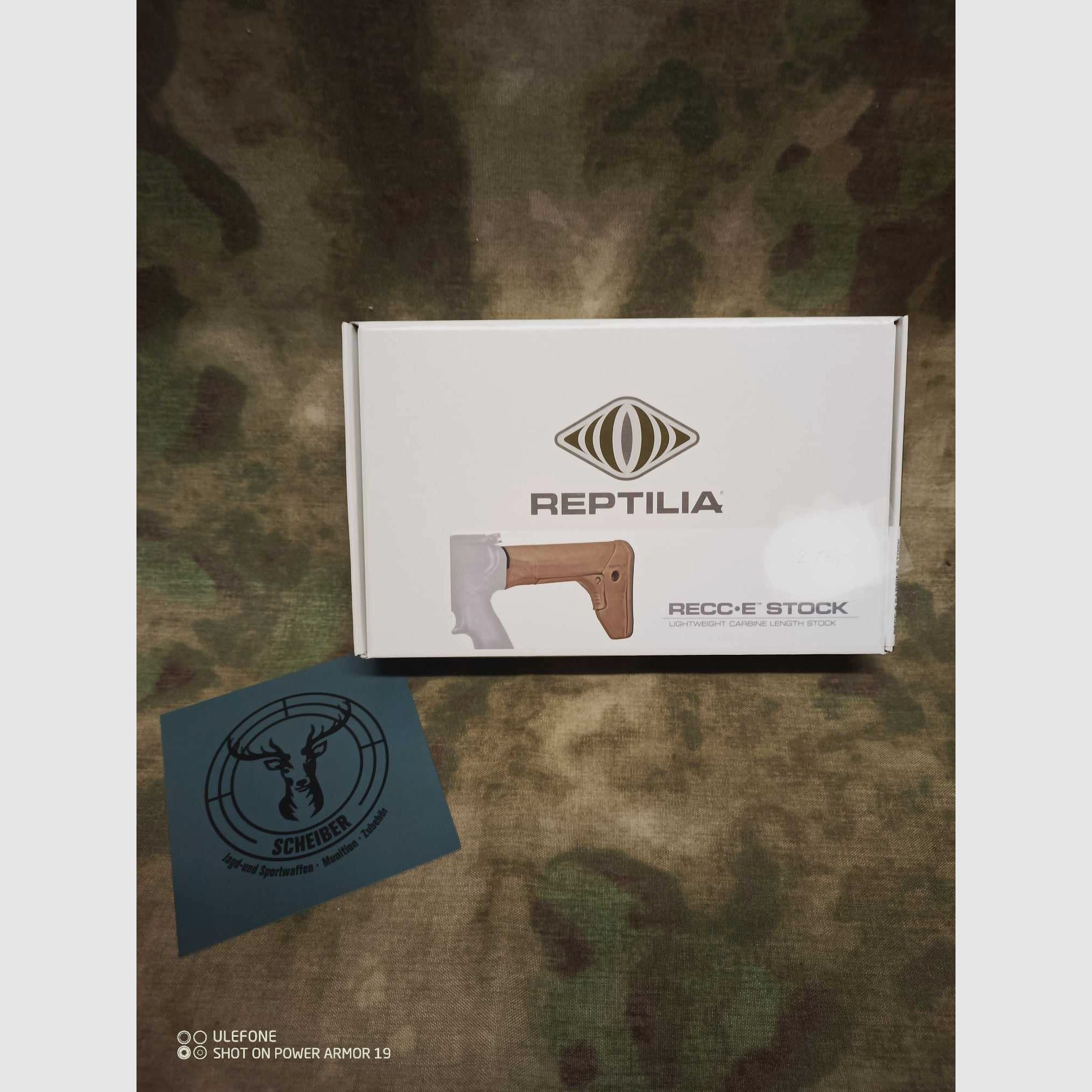 REPTILIA CORP RECC-E CARBINE STOCKS Tan