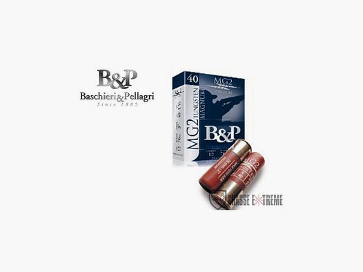 5 Patronen B&P MG2 Tungsten Magnum 40 gr Kal. 12/76