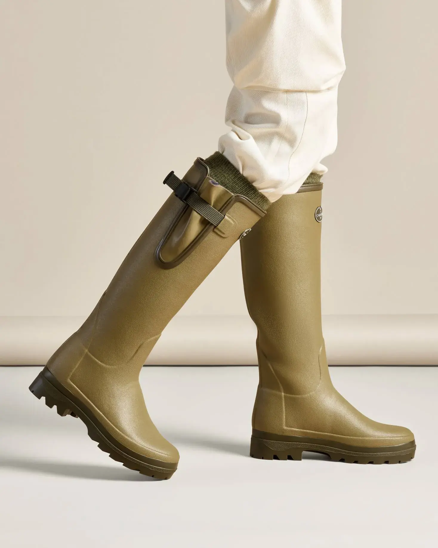 Botas Le Chameau Vierzonord Mujer Forradas en Neopreno Verde Vierzon, imagen 14 de 16