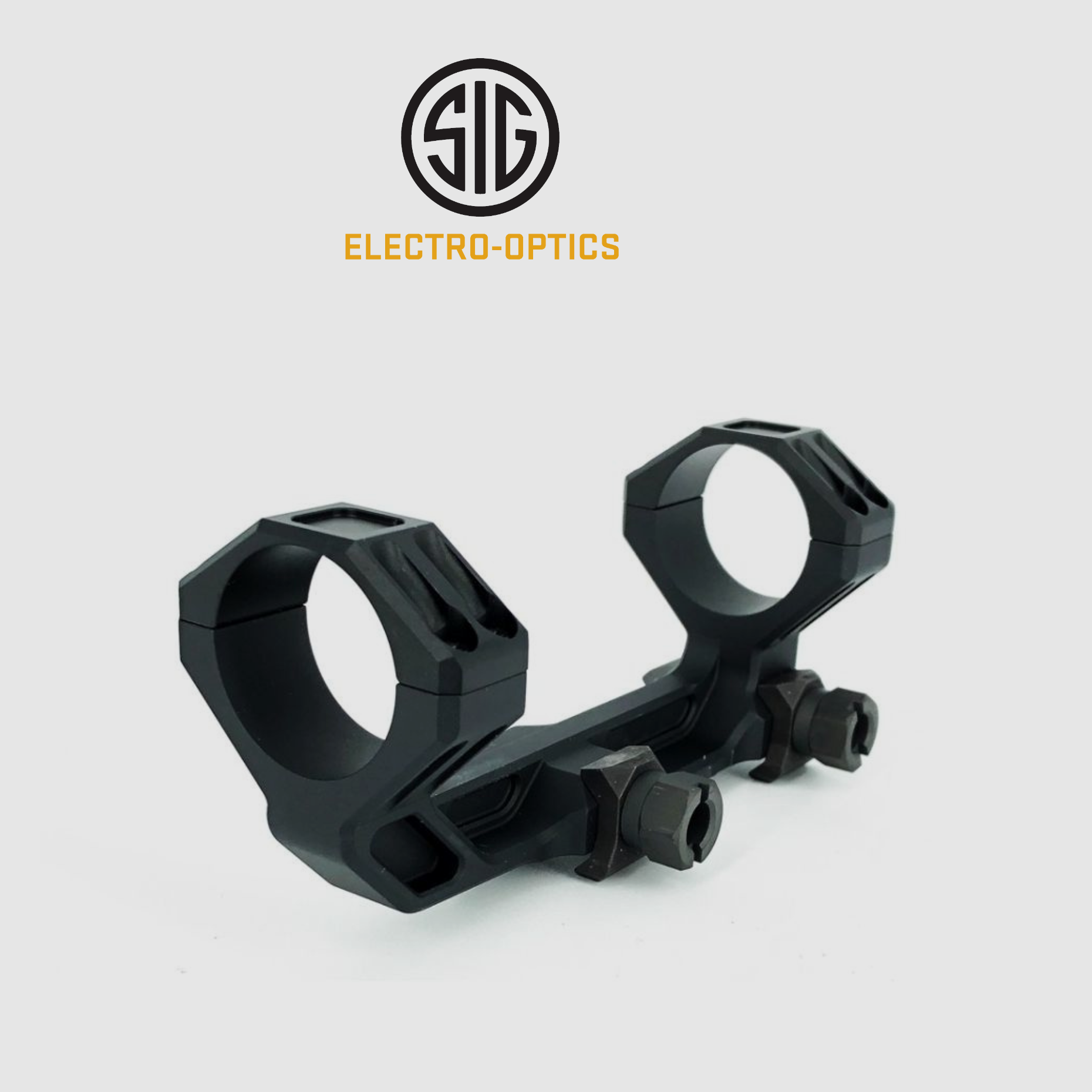 Sig Optics ALPHA3 SCOPE MOUNT, 30MM, 1.375, 7075-T6, TI HARDWARE, BLACK, image 1 of 4