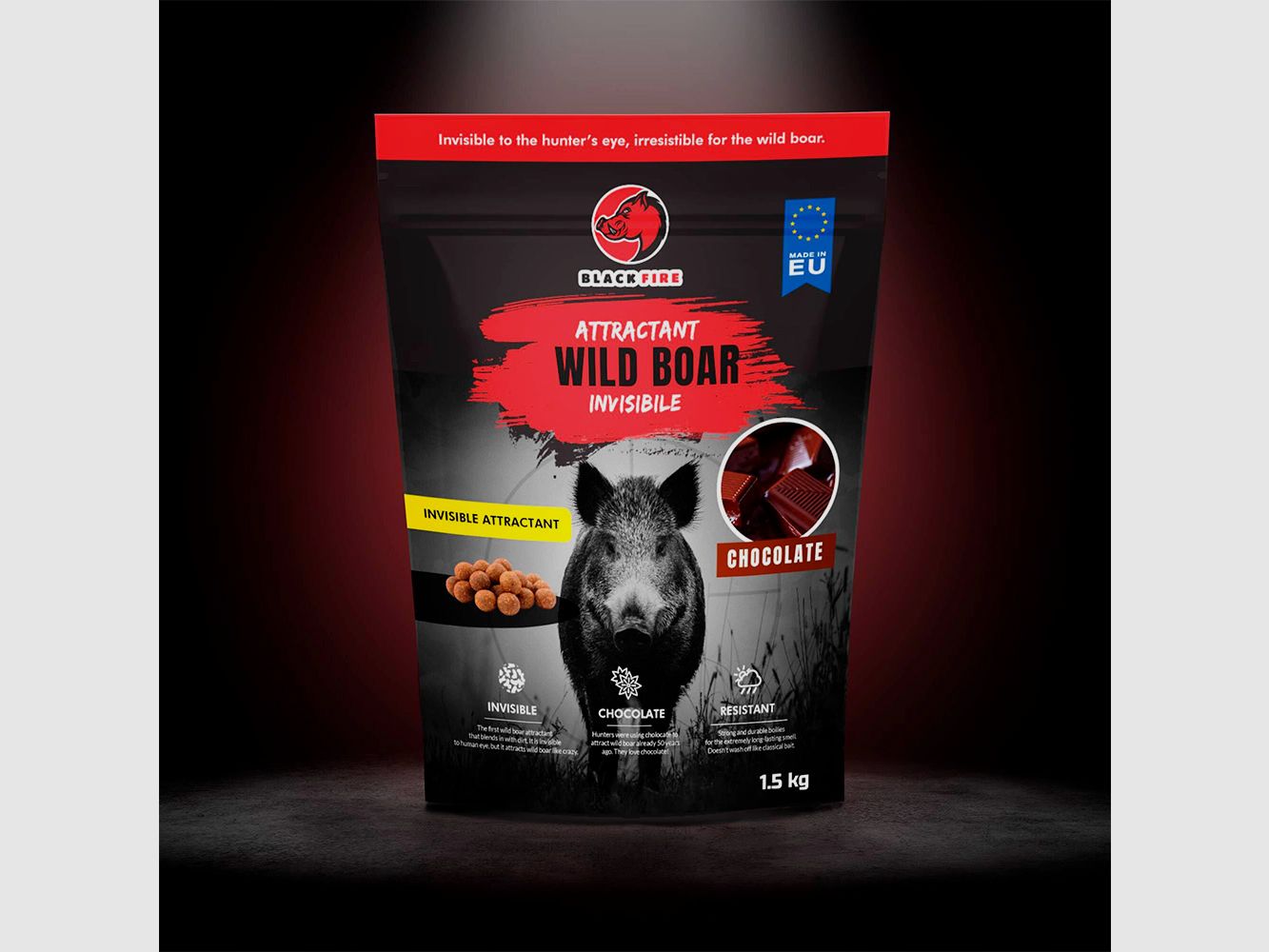 Bolsa de aroma 1,5 kg Invisible Black Fire – Aromas: Chocolate, imagen 4 de 5