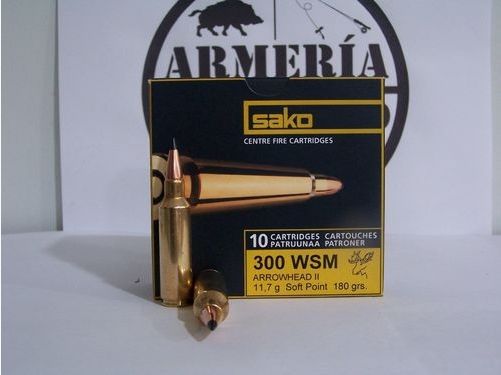 BALAS SAKO ARROWHEAD II 300WSM 180GR 10 UNIDADES