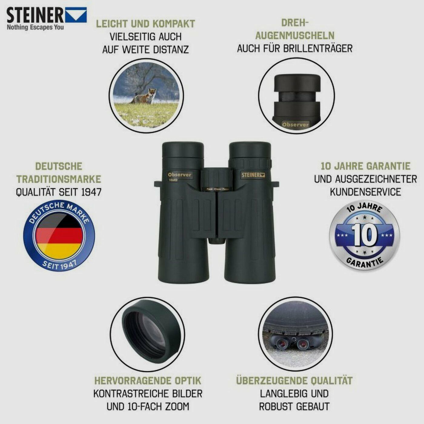 Steiner Observer​ 10x42 Fernglas