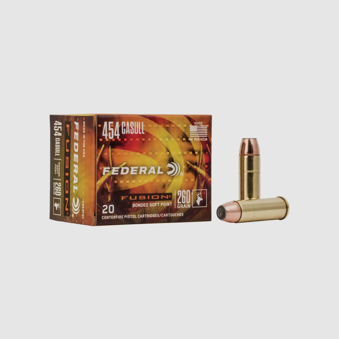 Federal Fusion .454 Casull 260GR SP 20 Patronen