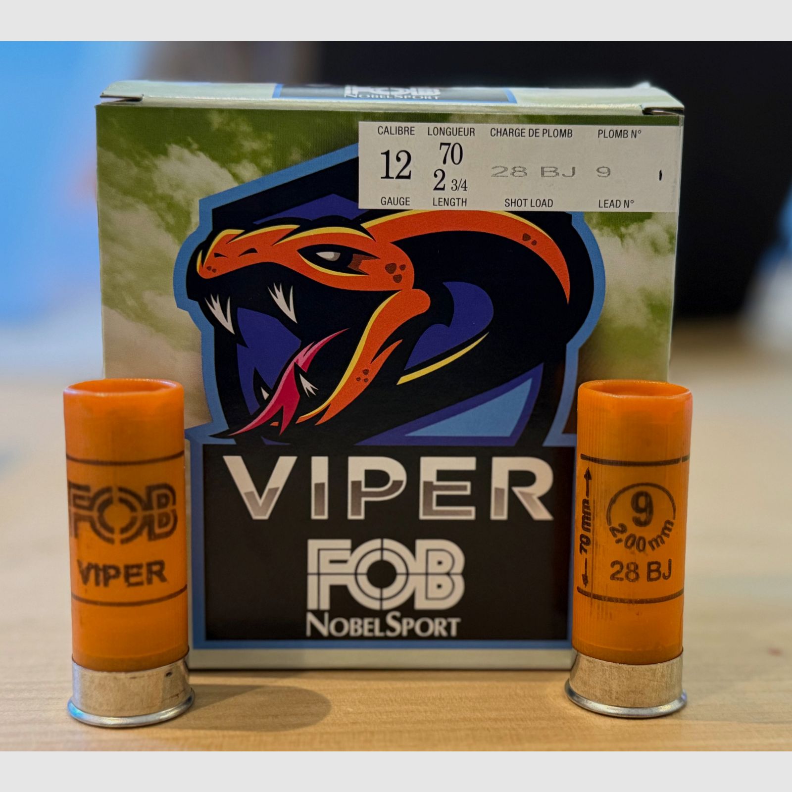 FOB Viper - 12/70 - 28g - Nr. 9 (2,0mm) - Blei