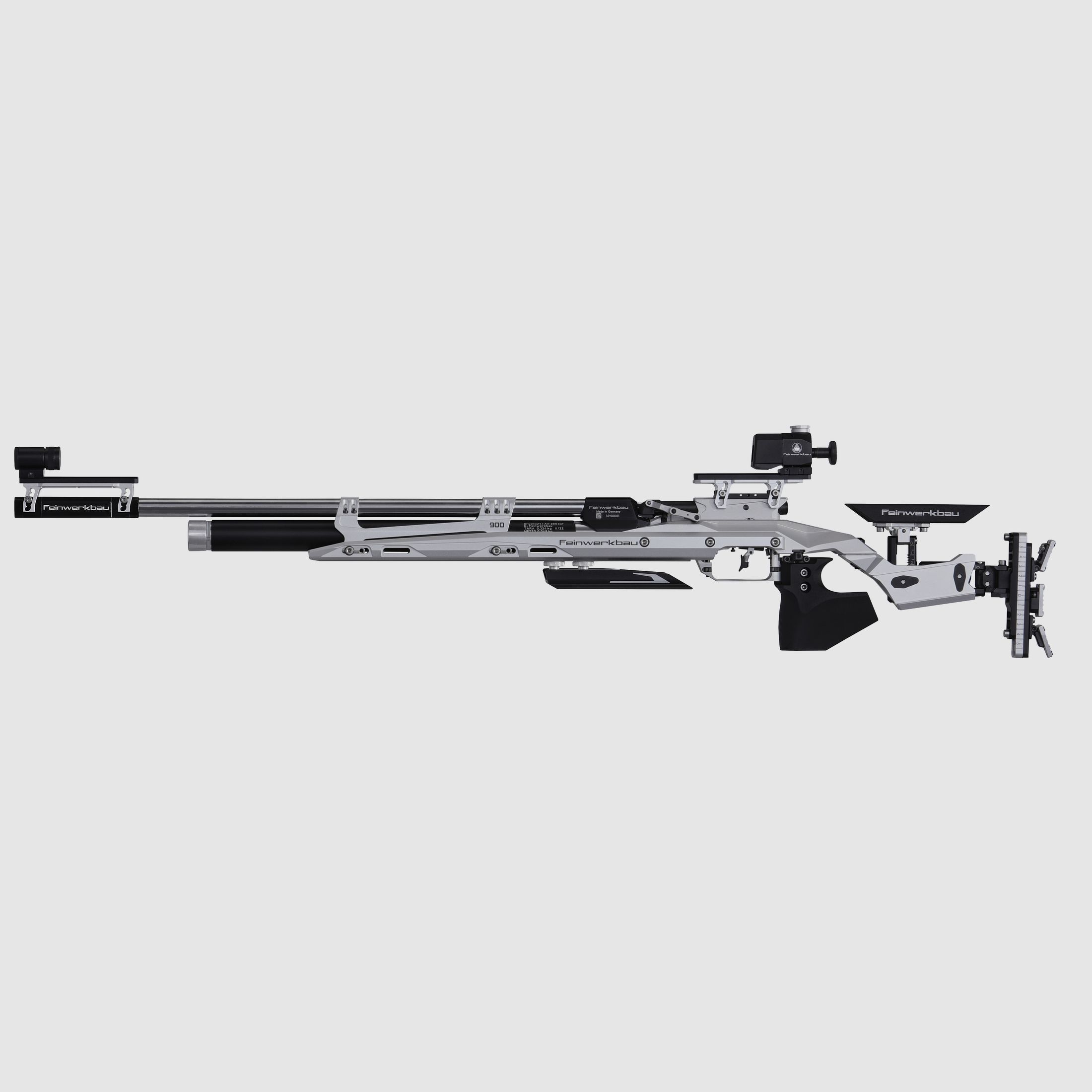 Feinwerkbau 900 Alu zilver kolfkap X-line, afbeelding 3 van 4