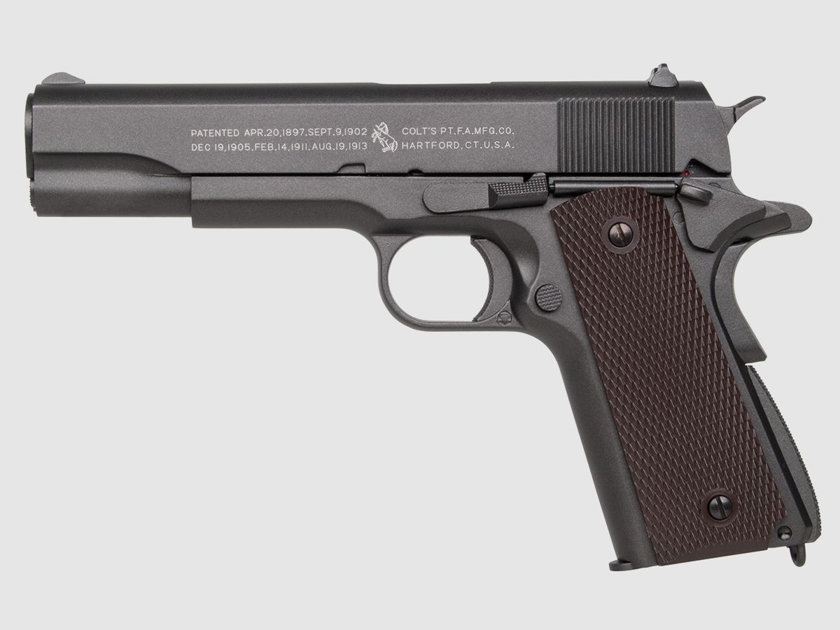 Colt 1911 Schwarz 6mm - Airsoft Co2 BlowBack