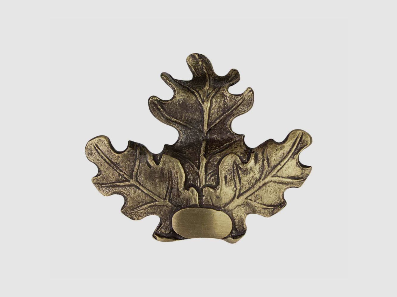 EUROHUNT Eichenblätter Bronze - Wildschweinzähne Cache Trophäe Dekoration, Bild 1 von 3