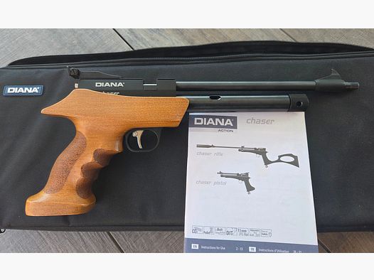 RISERVATO! Diana Chaser CO² pistola ad aria compressa con 42 cartucce 12g