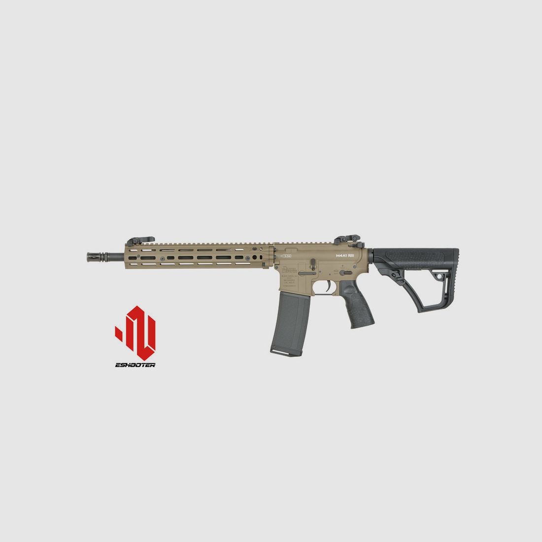 Daniel Defense M4A1 RIII 14.5" S-AEG mit Eshooter ETU, FDE
