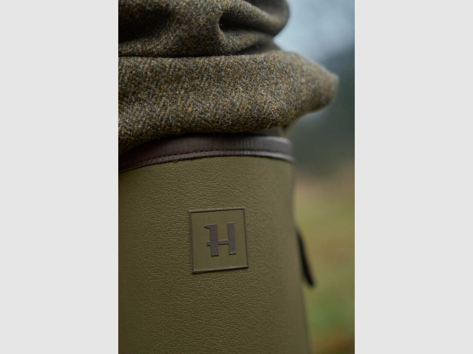 HÄRKILA Forest Zip Botas de Goma Verde Oscuro