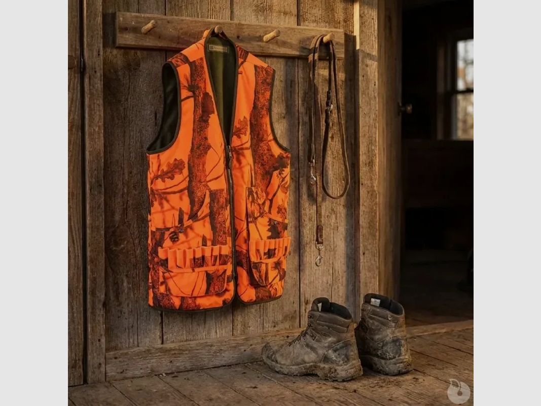 Odwracalna kamizelka Savane poliester bawełna khaki pomarańczowy M do 4XL, zdjęcie 1 z 11