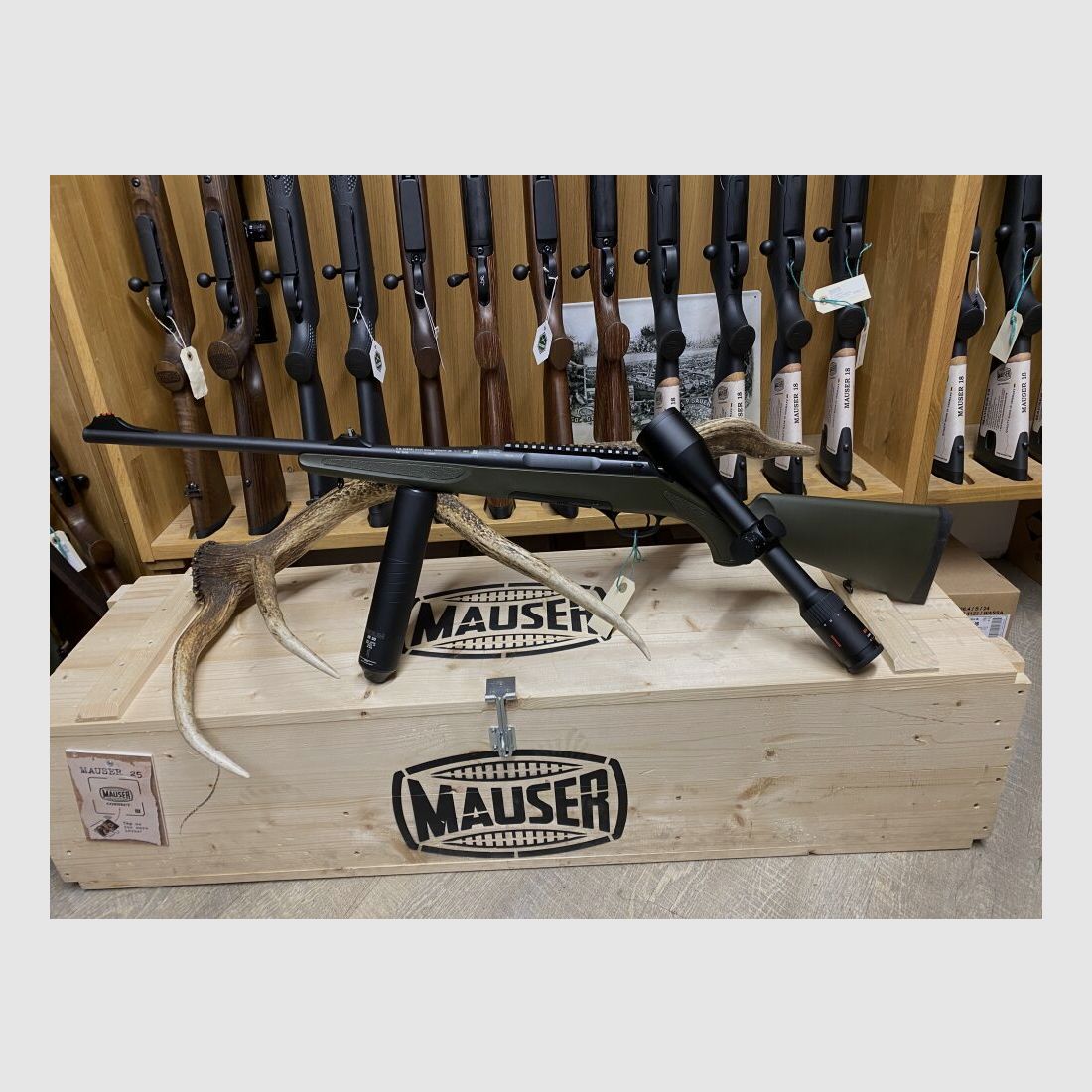 Haenel Varmint Hunter 10, with Minox RS-4 3-12x56, without rail