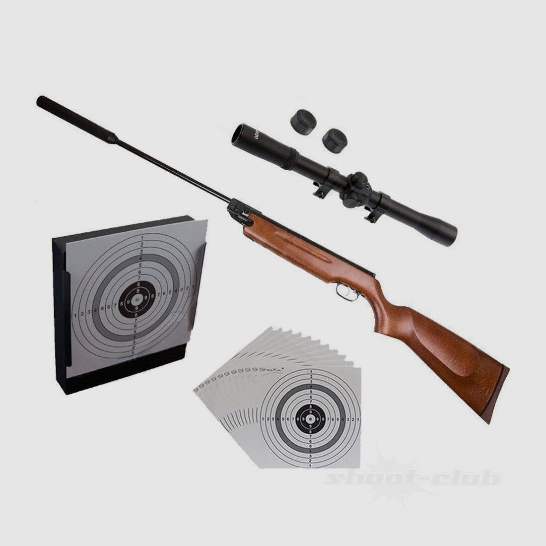 Weihrauch HW 35K 4,5mm Schalldämpfer Luftgewehr-Set