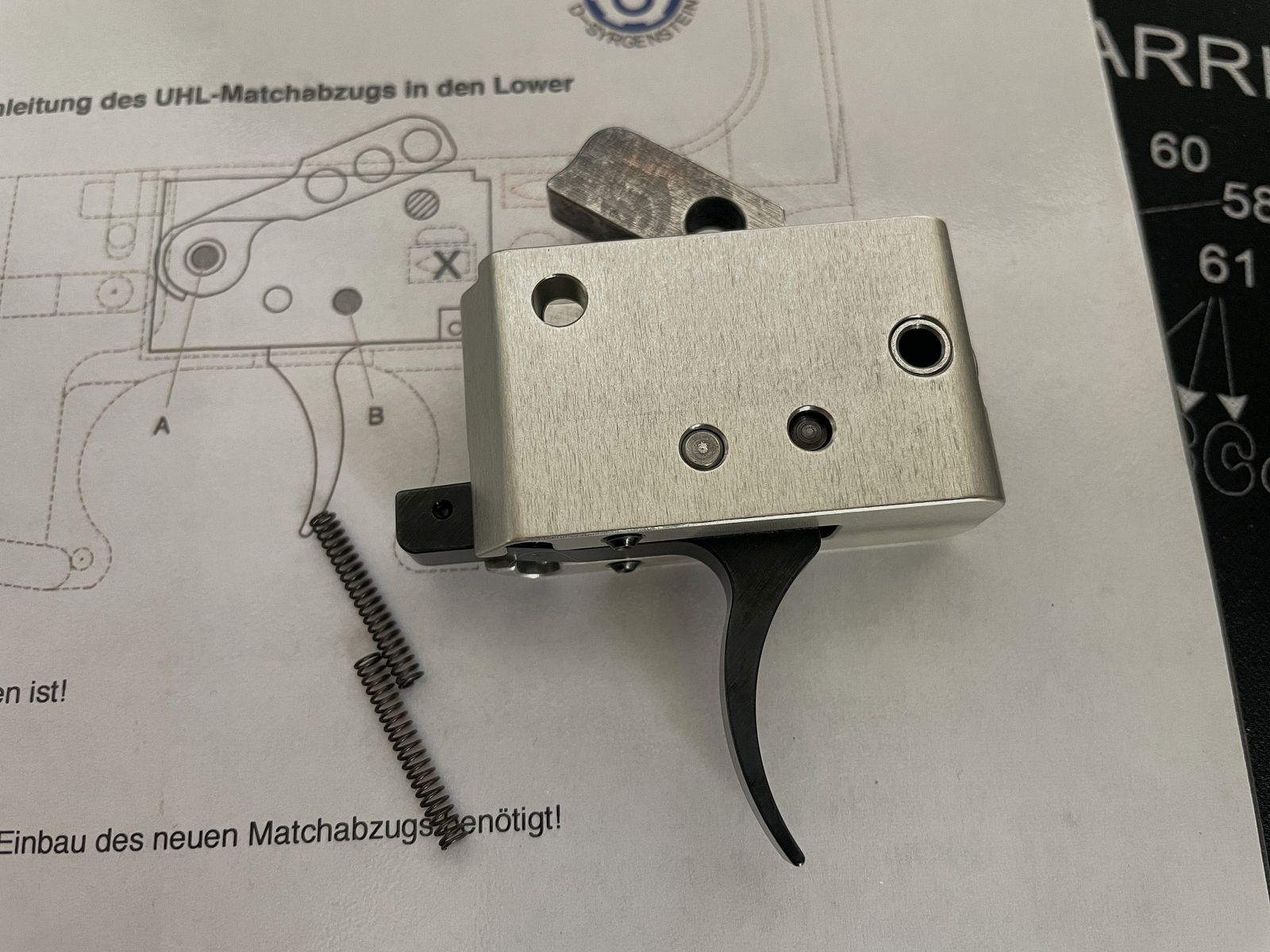 UHL afzuiging Matchafzuiging voor AR15 / AR-15