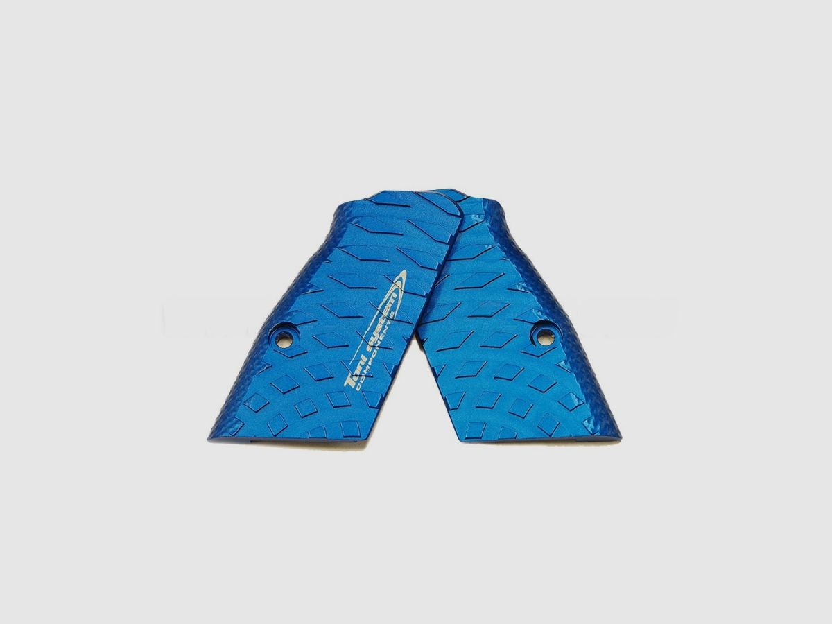 TONI SYSTEM GTFSVC Vibram Grips Short for Tanfoglio, Color: Silver, image 3 of 3