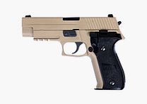 Pistola de airsoft WE P226 Mk25 Navy Seals GBB (tan)