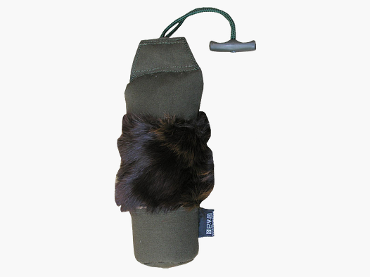 Dummy dla psa 500 g ciemnozielony ze sztucznym futrem