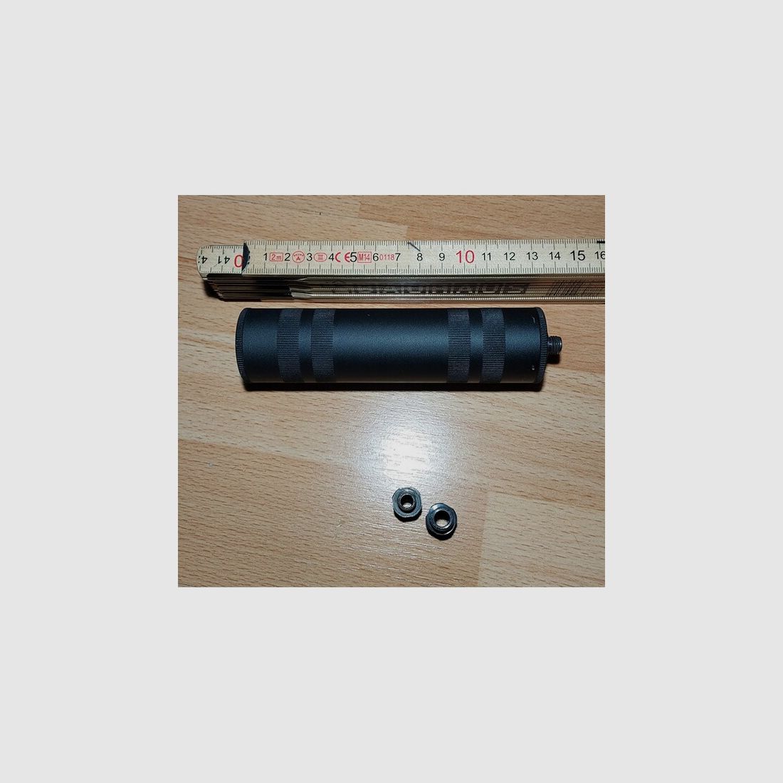 Zoraki Schalldämpfer für SRS Schreckschusspistolen mit 3 Adaptern