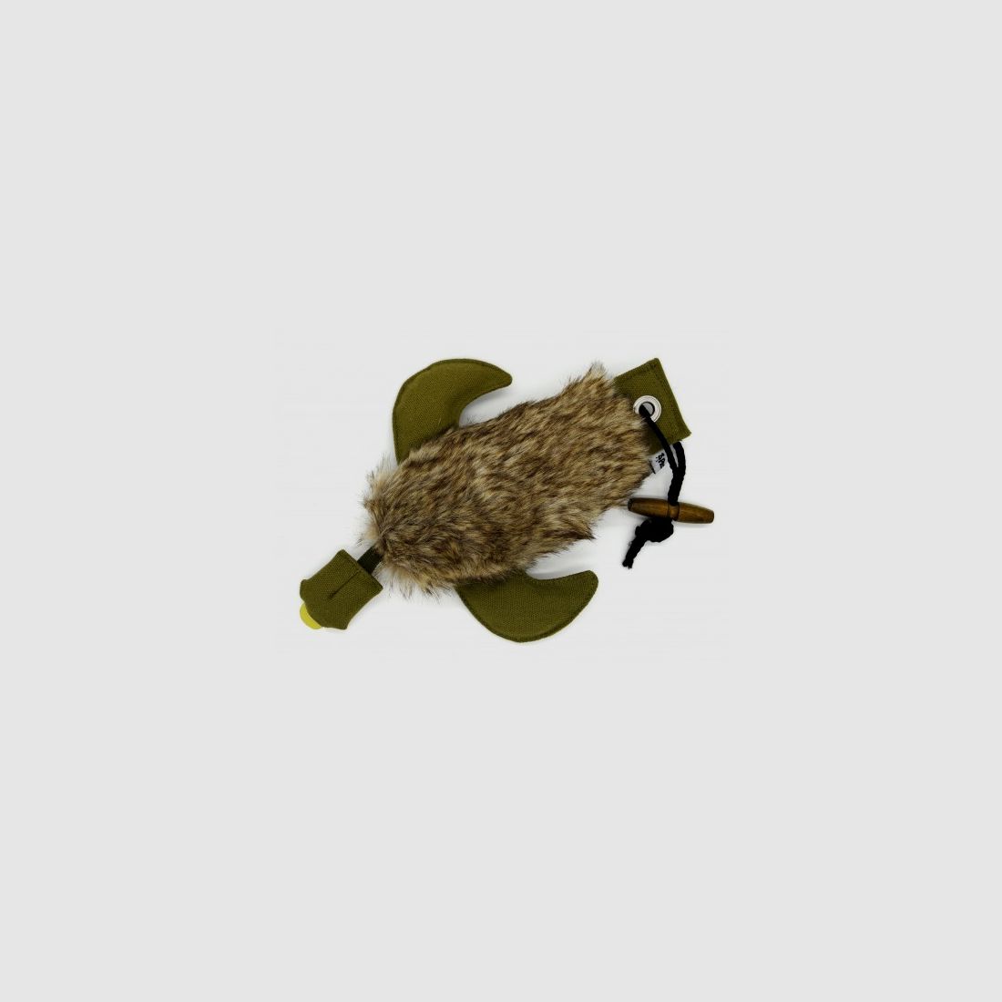 Hunde Dummy Ente mit Fell 300g