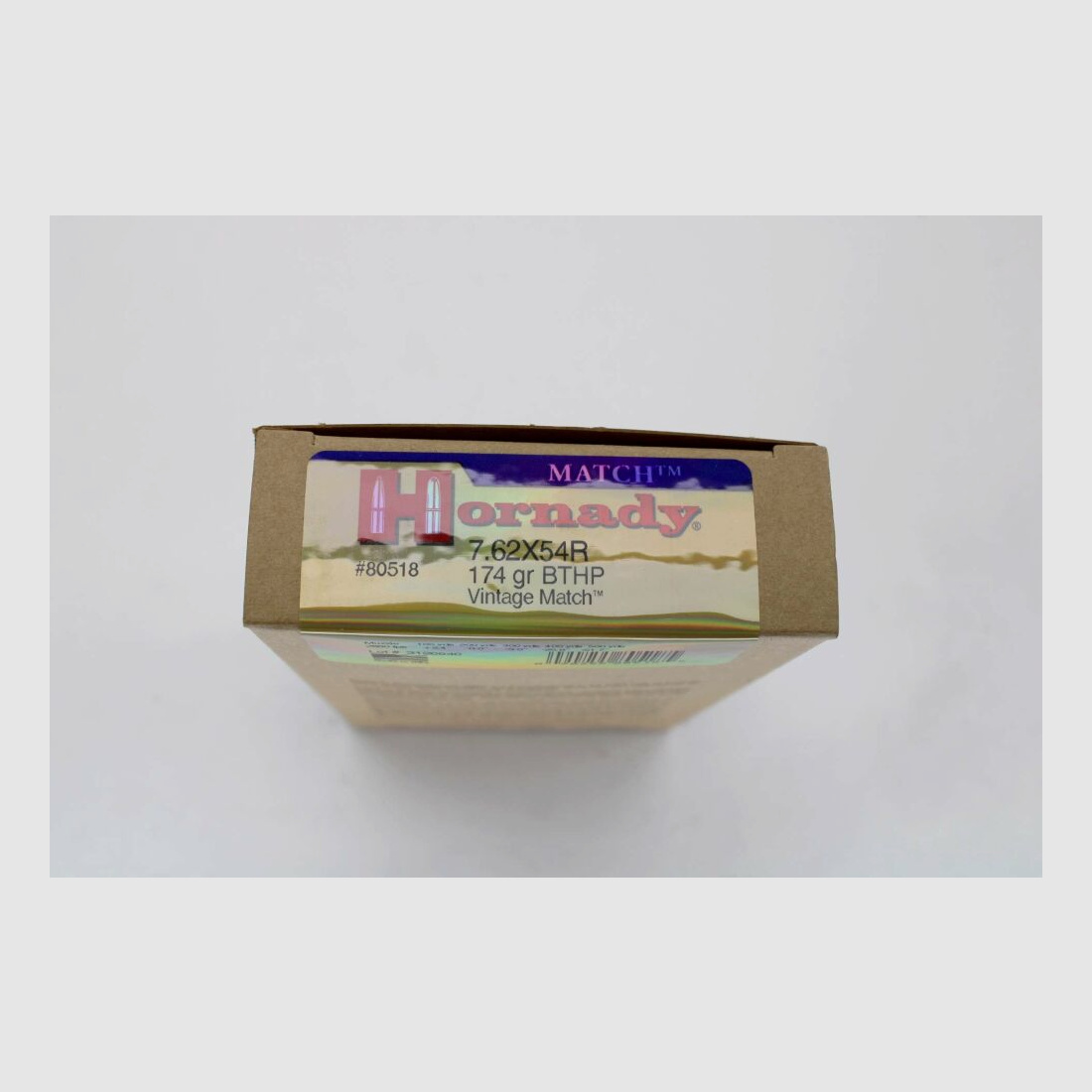 100 Schuß Hornady 7,62x54R mit BTHP 174gr. Vintage Match #80518 5x20er Pack