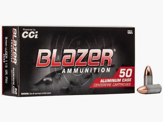 CCI Blazer FMJ 115grs 50St 9mmLuger
