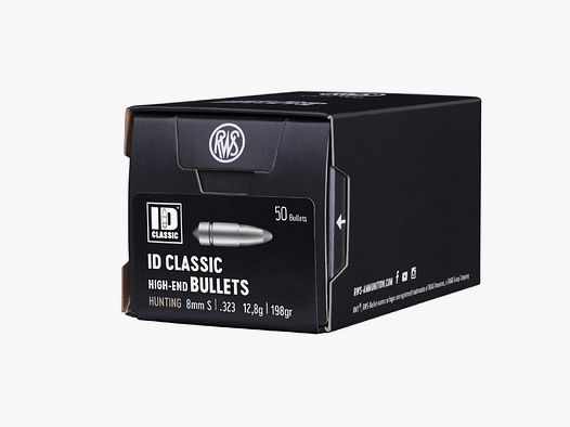 RWS Geschosse ID CLASSIC .323/8mmS 12,8g/198gr – 50er