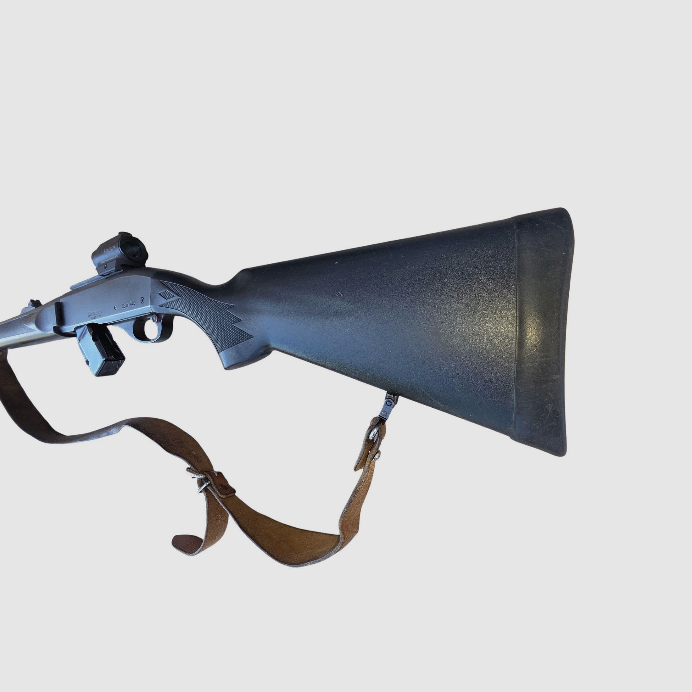Kit Repetierbüchse Remington 7400 – Kal. .280 Rem – Rotpunktvisier Holosun HS403GL + Riemen, Bild 5 von 6