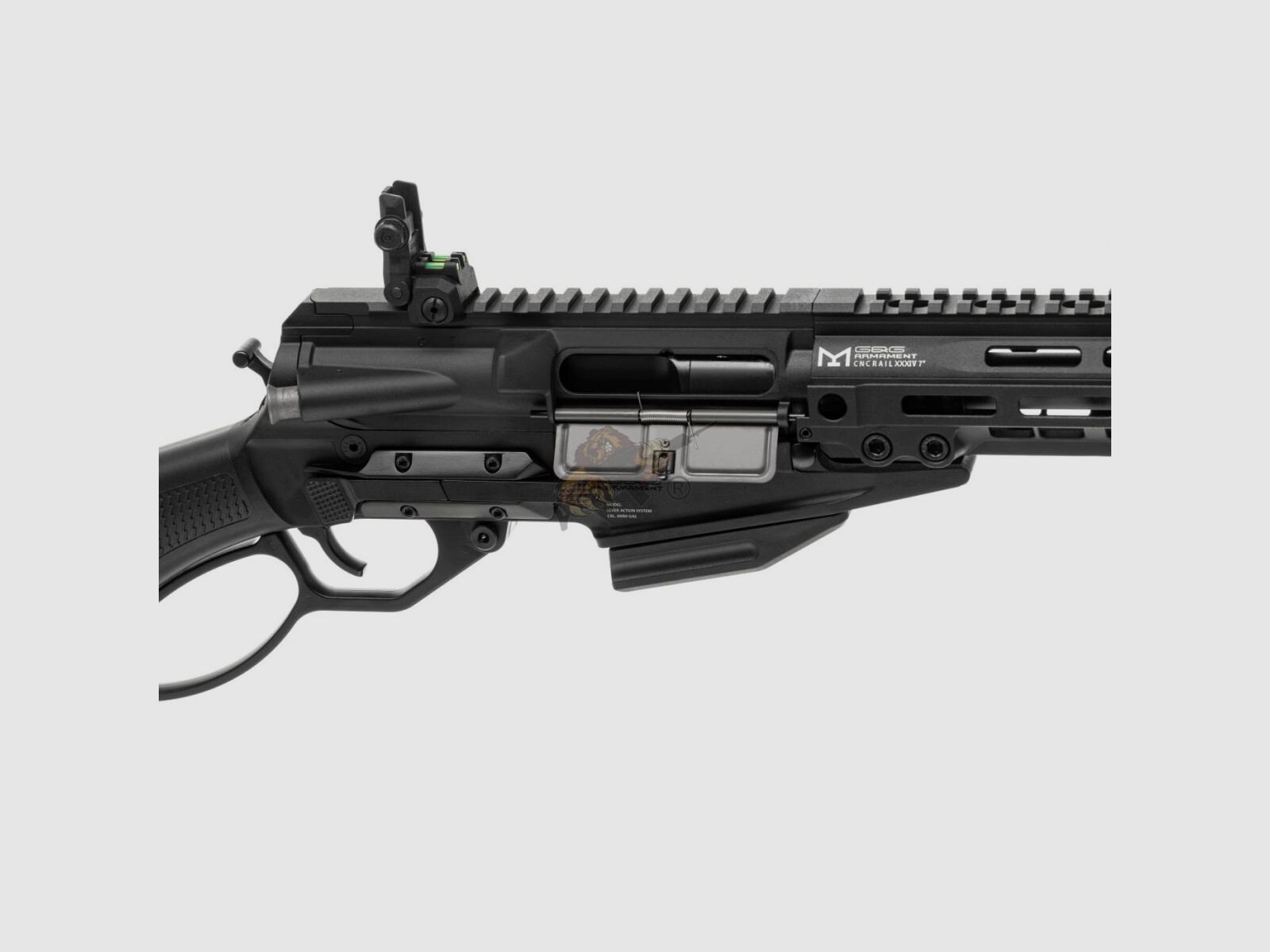 G&G LevAR 7" Fucile a leva a gas in nero Airsoft libero da 18