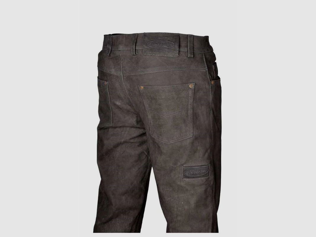 Hubertus Lederhose 5 Pocket braun 34