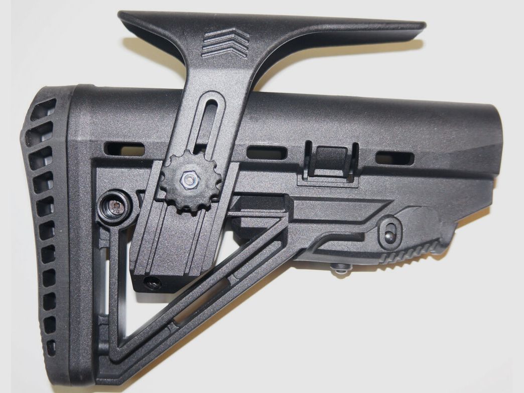 GWMH GWMH SPC AR9/AR15 verstellbarer Teleskopschulterstütze/Schubschaft mit Wangenauflage