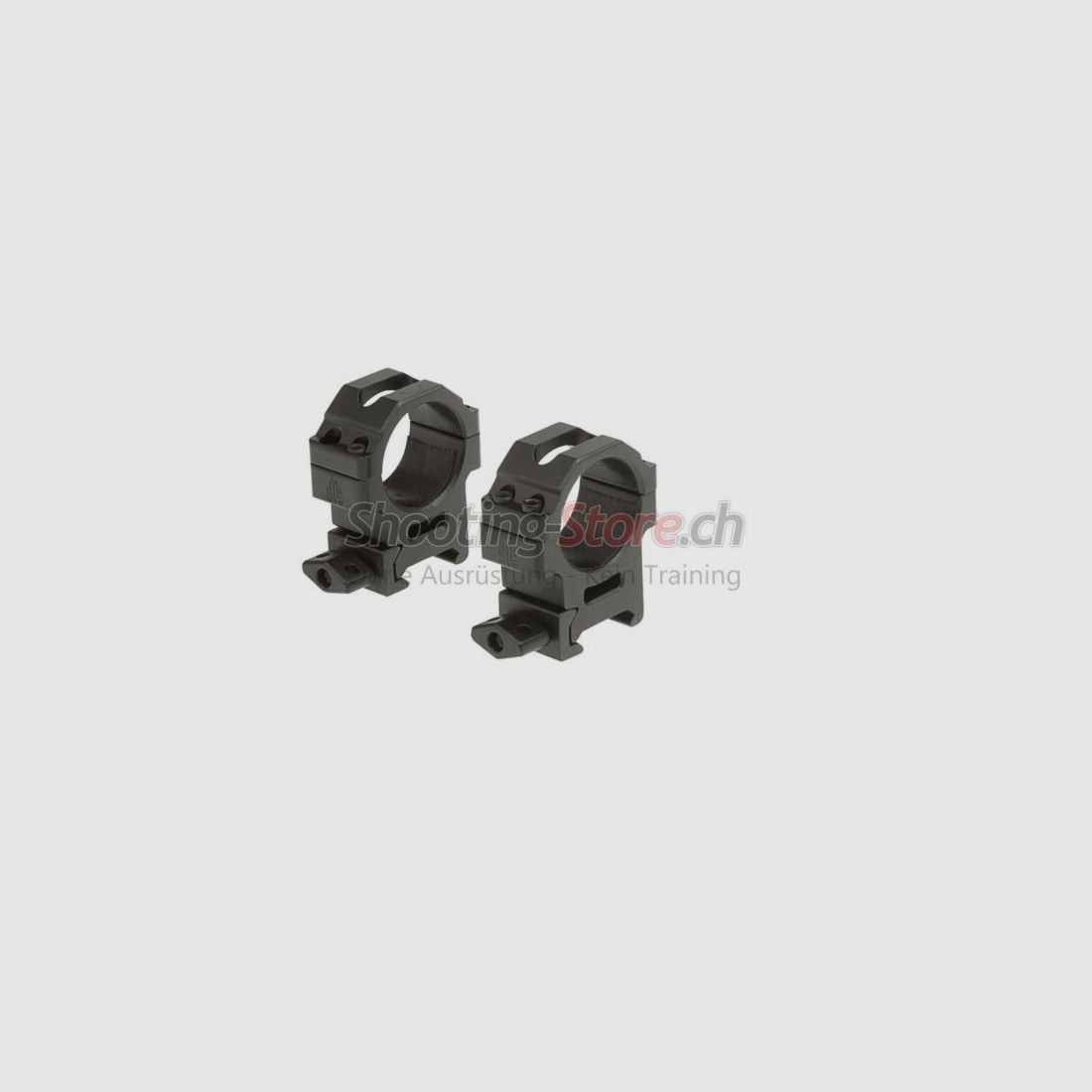 Leapers 30mm Anneaux de Montage CNC Moyens Noirs