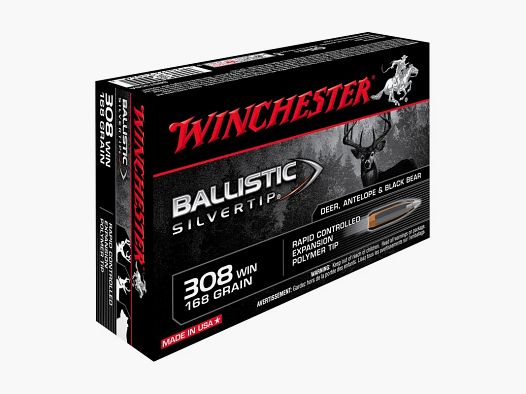 WINCHESTER .308 WIN Ballistic Silvertip 168 gr Büchsenmunition