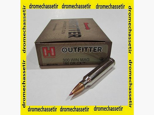 Box mit 20 Patronen Hornady Kal. 300 Win Mag Outfitter 180 Grains CX Ref 821974