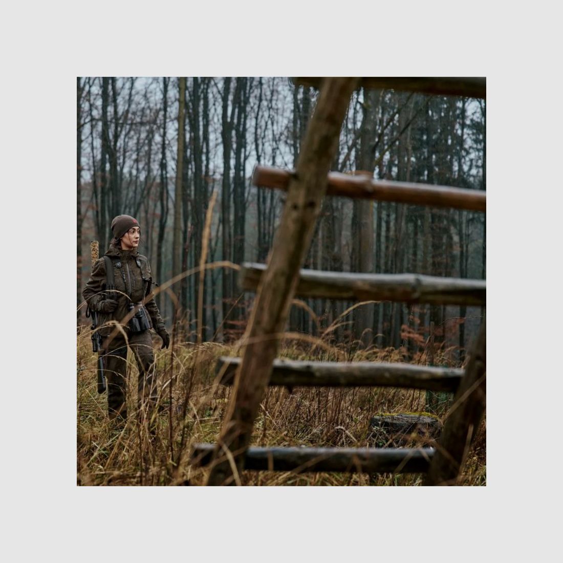 Härkila D-Jacket Aspire HWS with Hood | hunting green, image 14 of 16