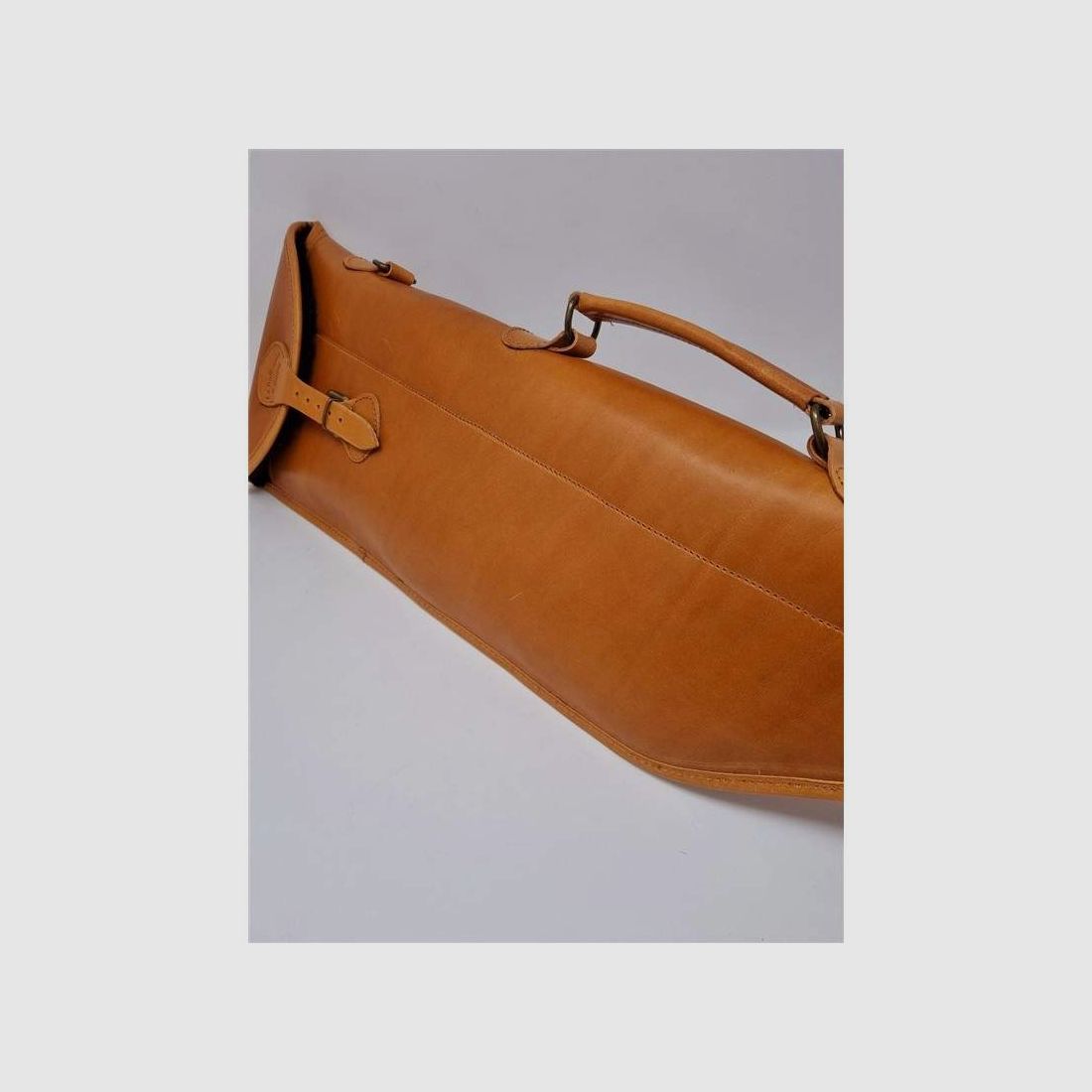 Cognac leren holster voor gedemonteerd geweer, afbeelding 2 van 4