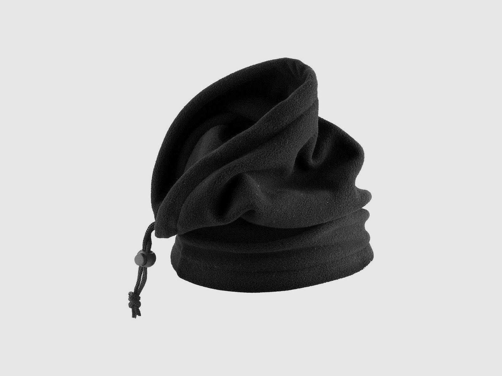 Schal aus Fleece Schwarz