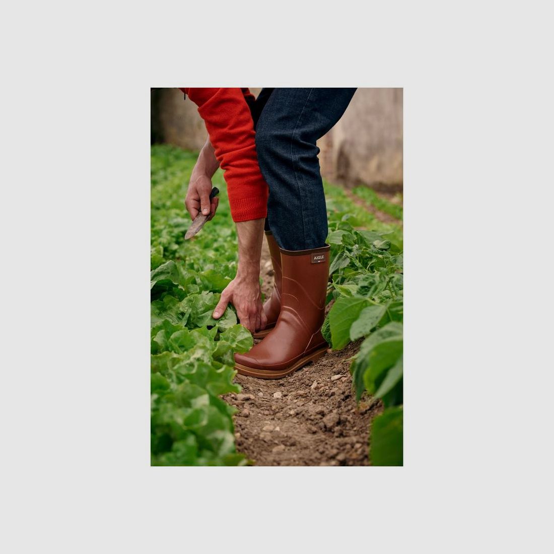 Botines Aigle Bison 2 Kaki - Cuero Resistente - Suela Antideslizante - Confort y Protección Duradera, imagen 3 de 5