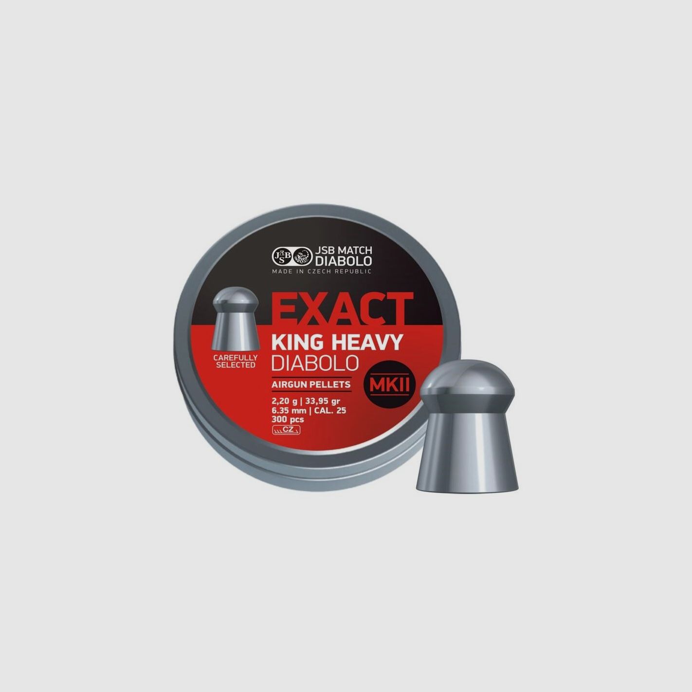 JSB EXACT KING HEAVY DIABOLO 6,35MM 300ST.