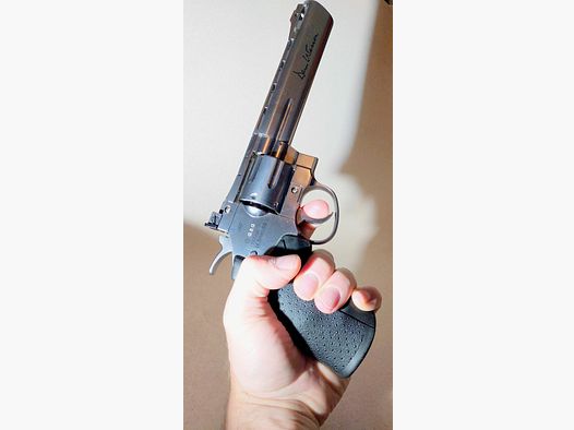 Dan Wesson 6" Revolver 4,5 mm Stahl BB Co2 Silber (P18)