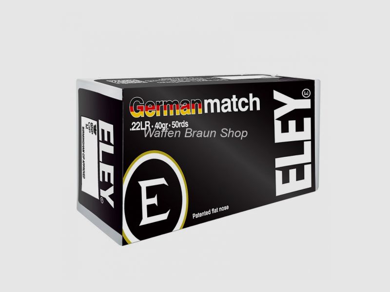 ELEY Niemiecki Match .22lr 40 grain 50 sztuk