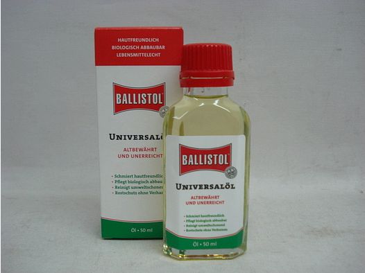 Ballistol olie 50ml vloeibaar in - glazen fles